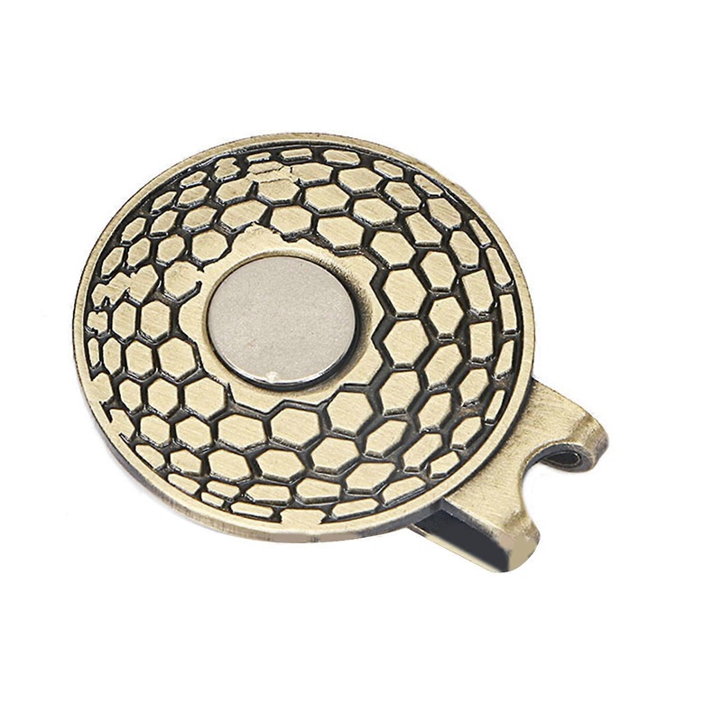 Golf Hat Clips Magnetic Golf Cap Clips Golf Hat Clips Holder Zinc Alloy Golf Marker Flat Round Hat Clip for Golf Lovers
