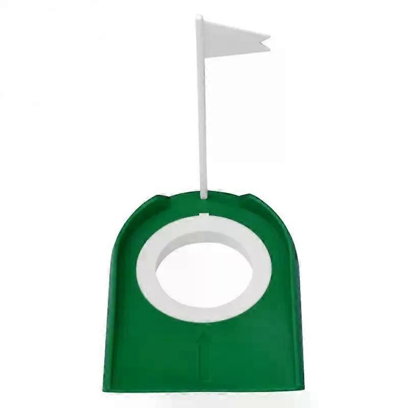 Indoor Golf Putting Trainer with Hole Flag Putter Green Practice Aid Home Yard Outdoor Training  Aid  Adjustable Hole