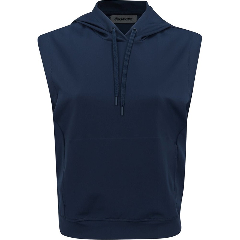 Women’s Pray For Birdies Double Knit Brushed Back Cropped Sleeveless Hoodie