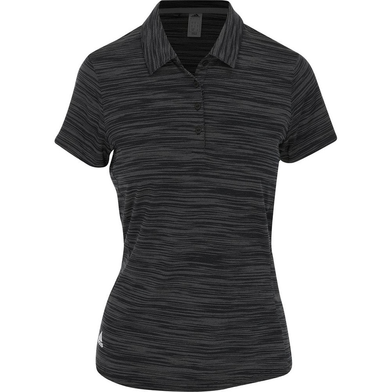 Women’s Space-Dyed Polo|Black/White|Small