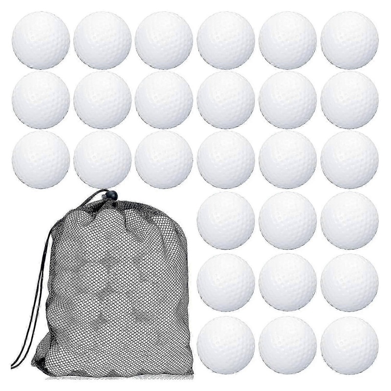 100 Pcs Golf Practice Ball Hollow Golf Ball Golf Balls With Mesh Drawstring Storage Bags For f26