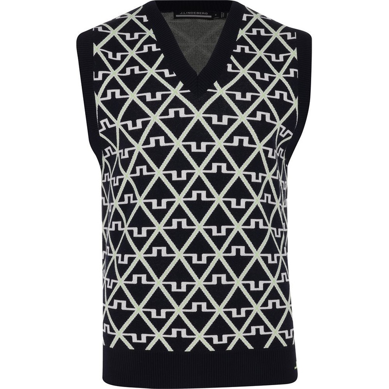 Elian Knitted Vest|Geo JL Navy|Large|X-Large