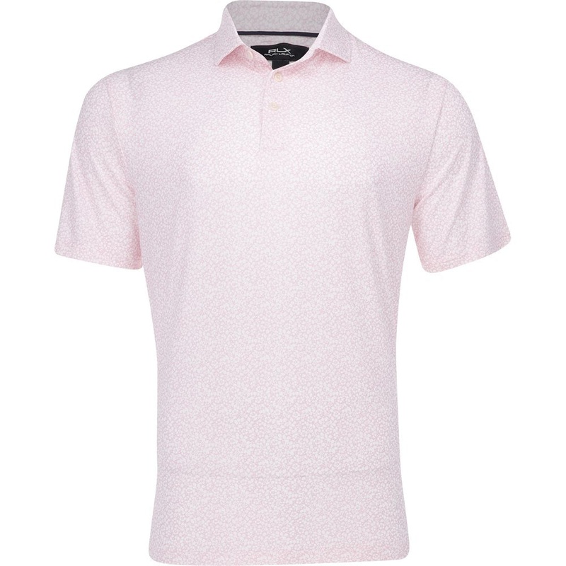 Lightweight Airflow Petal Print Polo