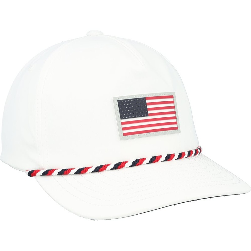 Volition Flag Tech Cap|White Glow|One Size Fits Most