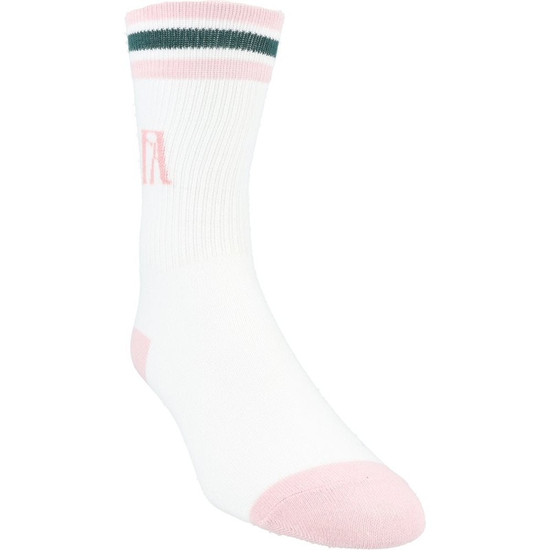 Women’s Charlie Crew Socks|Pink Stripe|Women’s 5-7