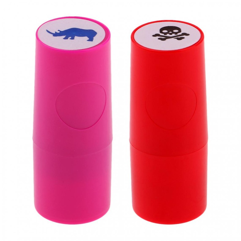 2pcs Colorfast Golf Ball Marker Footprint Marker Elephant+skull