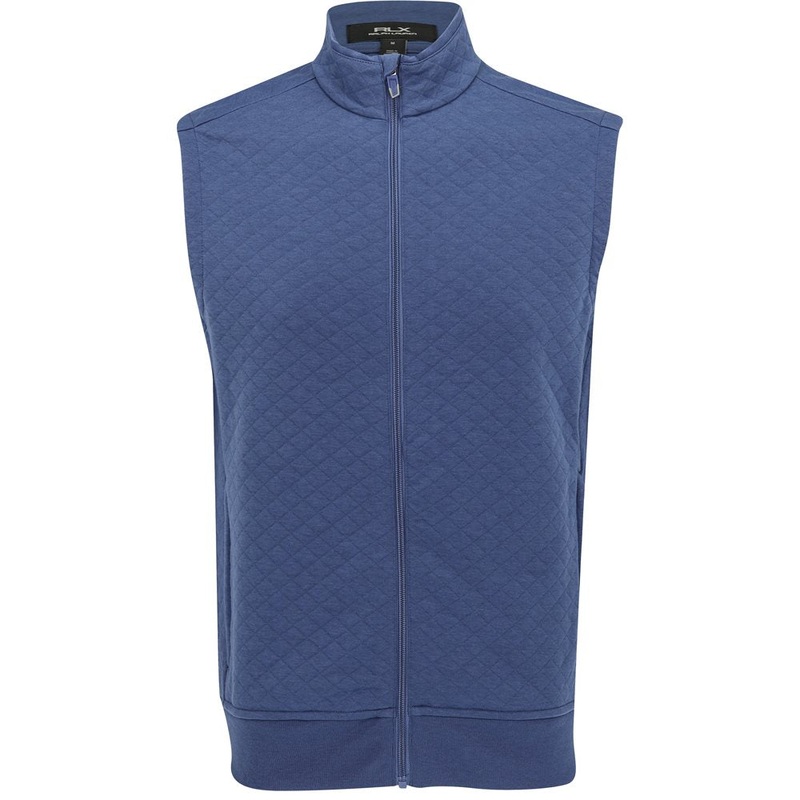 Quilted Double Knit FZ Vest|Old Royal|Medium|Large|X-Large|XX-Large
