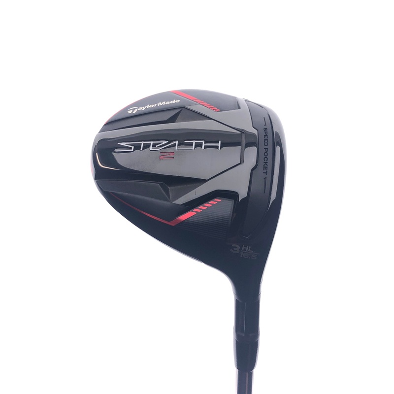 Used TOUR ISSUE TaylorMade Stealth 2 3  HL Fairway Wood / 16.5 Degrees / TX Flex