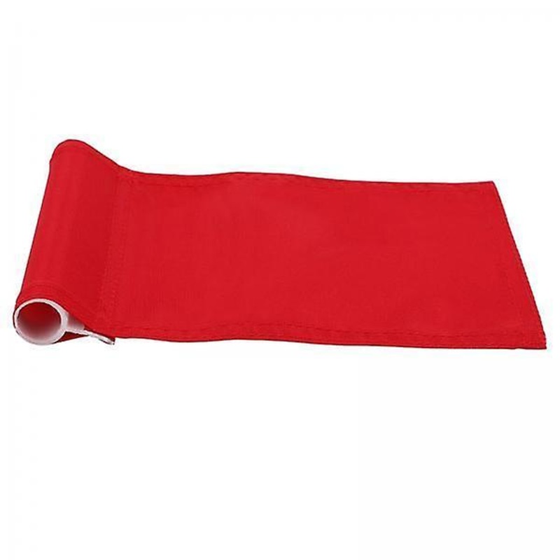 10xSolid Color Golf Pin Flag, 9.65 L X 5.9 H, Putting Flags For Yard Red