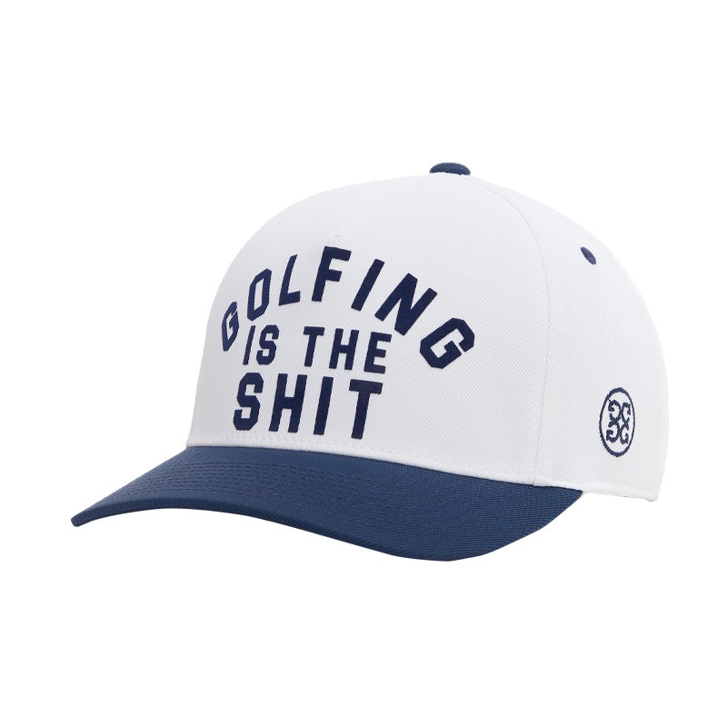 GFORE Golf Stretch Twill Snapback Men’s Cap (Snow)