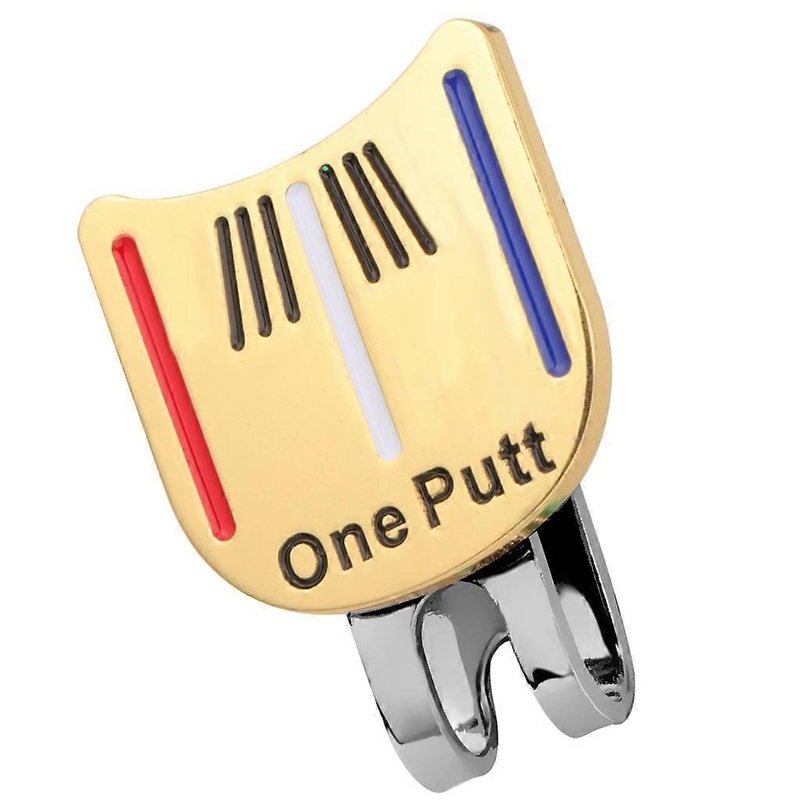 Golf Ball Marker Putting Putt Alignment Aiming Tool & One Magnetic Hat Clip