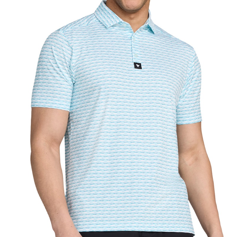 Dew Sweeper Polo|Blue Solid Dew Sweeper|Small|Medium|Large|X-Large|XX-Large