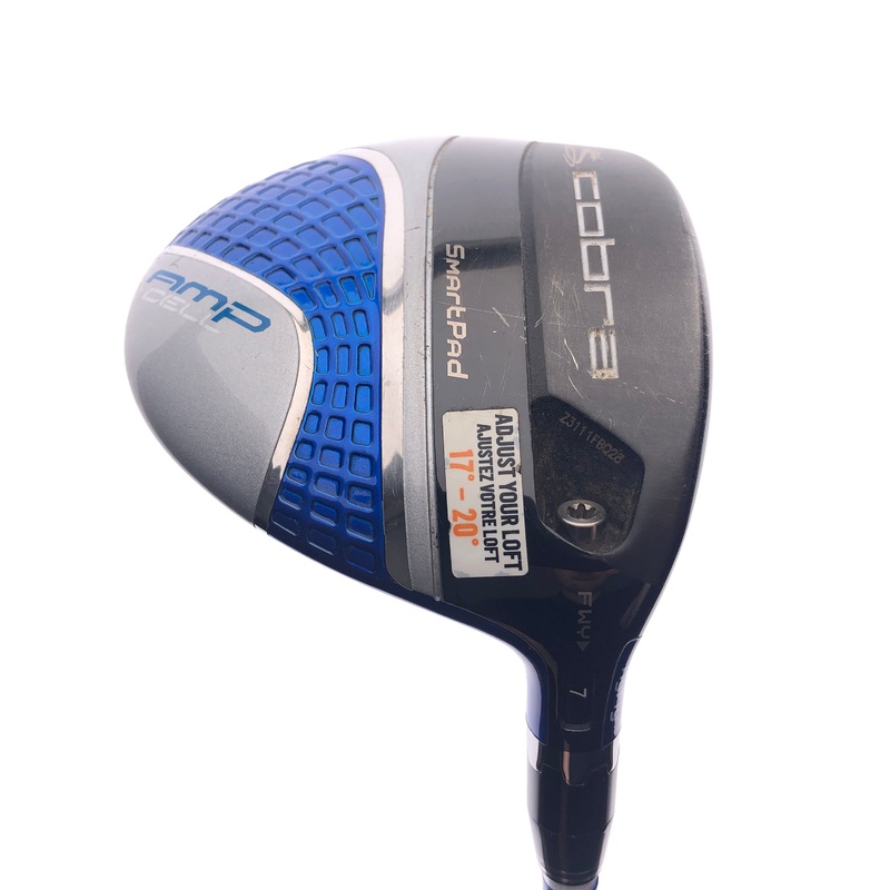 Used Cobra AMP Cell Blue 7 Fairway Wood / 20 Degrees / Regular Flex