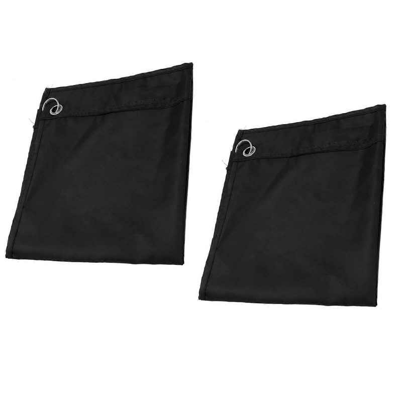 2PCS Black Nylon Horse Training Flags 34g Portable & Abrasion-Resistant