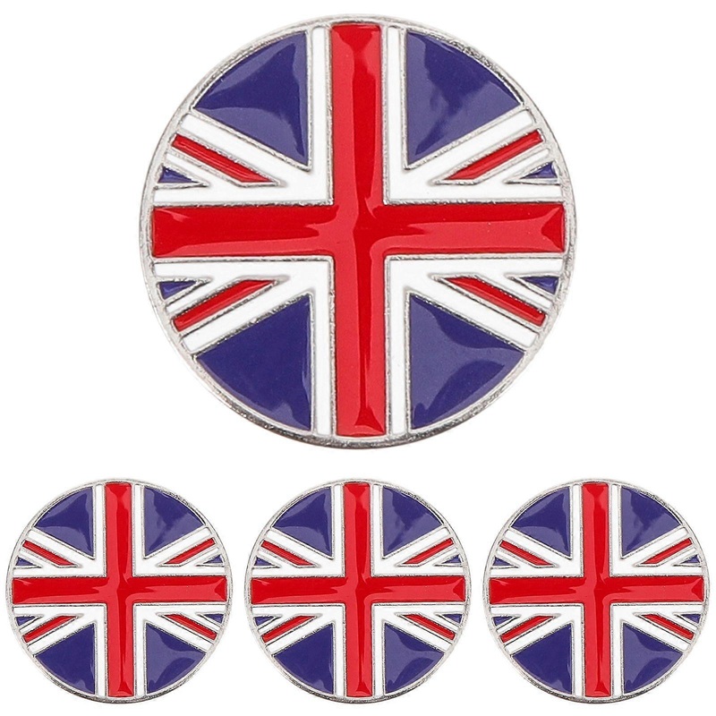 4Pcs Golfs Hat Clips Golfs Ball Markers Round Golf Ball Training Aids Portable Golfs Hat Clip Decors