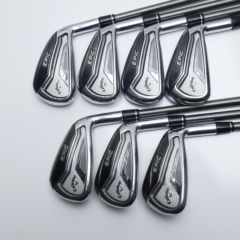 Used Callaway Epic Forged 19 Iron Set / 4 – PW / Stiff Flex