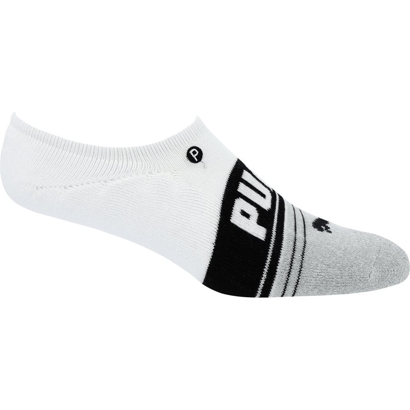 Tech No-Show Socks|White/Black|Men’s 9-13