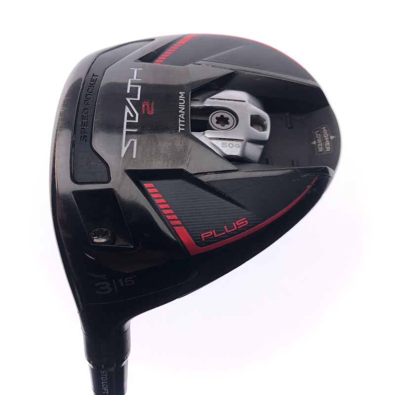 Used TaylorMade Stealth 2 Plus 3 Fairway Wood / 15 Degrees / X-Stiff Flex / L-H