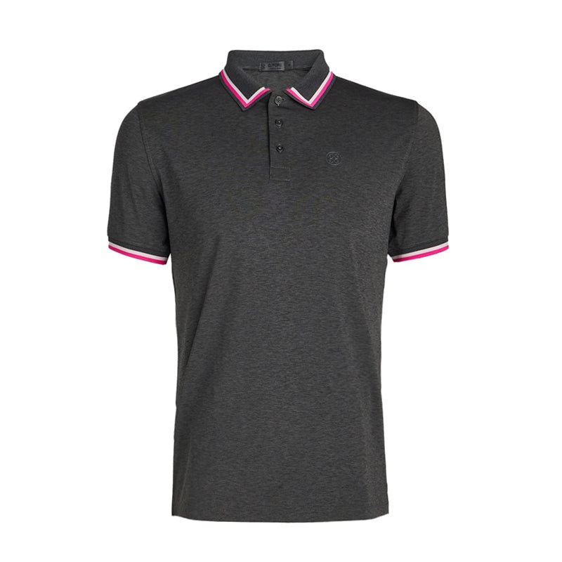 GFORE Melange Jersey Men’s Polo (Charcoal Heather Grey)