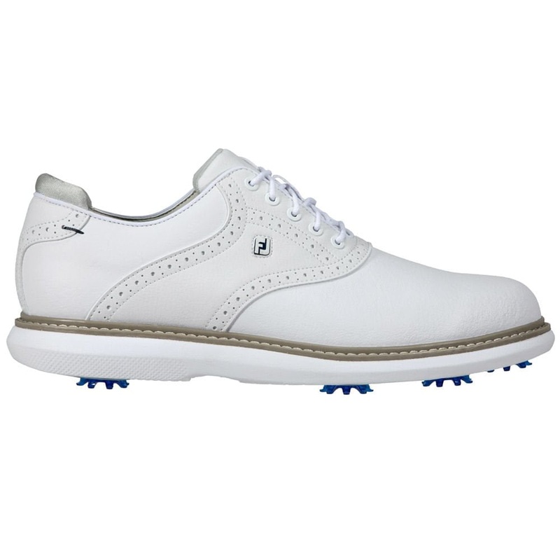 Traditions Classic Golf Shoes|White/White/Gray|Black/Black/Gray|9|9.5|7|8|8.5|10|10.5|11|11.5|12|13|15|7.5|14