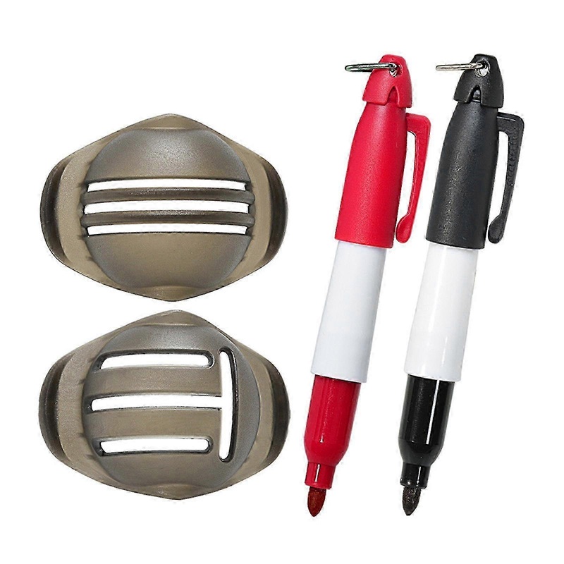 2x Golf Ball Marker Set Putter Putting Golf Ball Alignment Tool for Gift Men