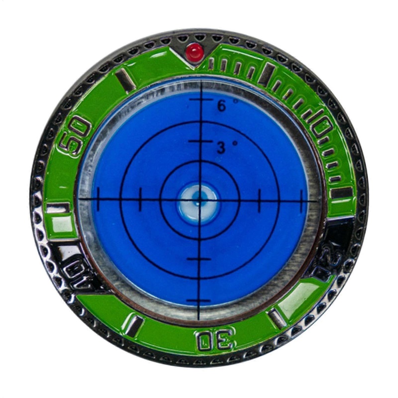Ballmarker Golf Green Reader, Portable Professional Measurement Tool for Golf Courses, Basketball Courts, Football Fields, Green Edge + Blue
