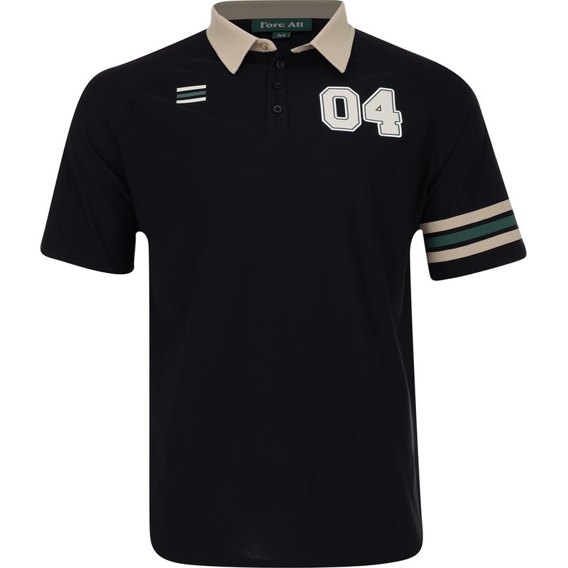 Benjie Polo|Black|White|Medium|Large|X-Large|XX-Large