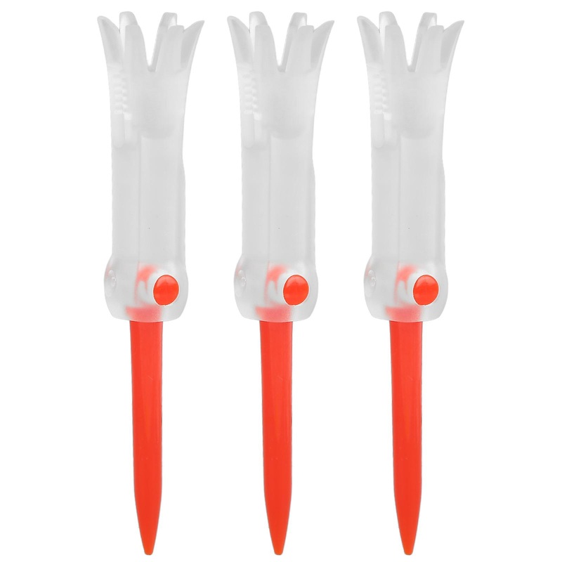 Foldable Training Golf Tee Anti Flying Rotatable Practice Accessories Ball Studs for GolfRed