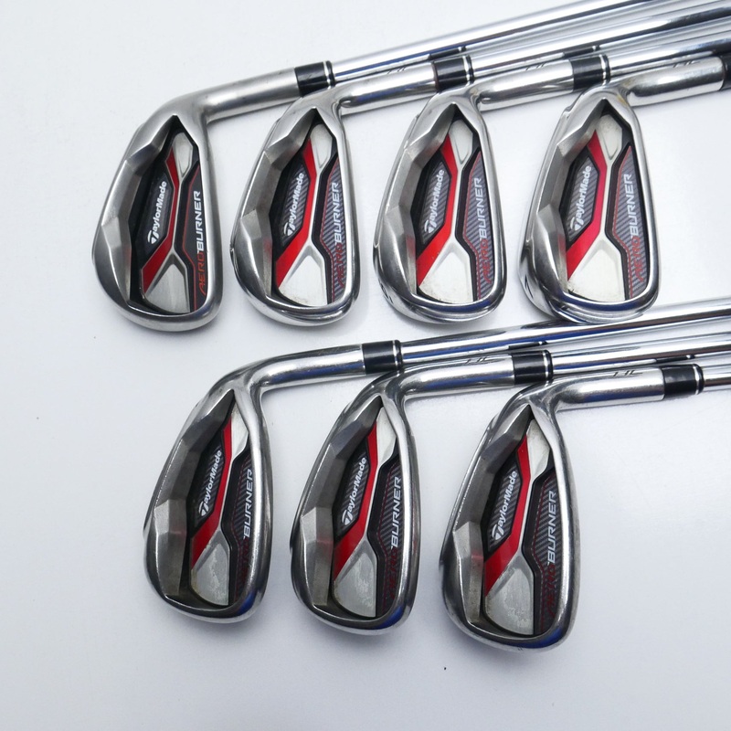 Used TaylorMade AeroBurner Iron Set / 4 – PW / Regular Flex
