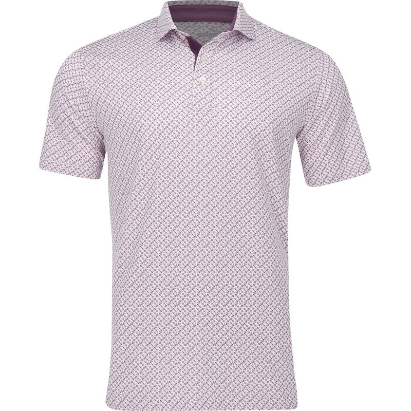 MATTR Anchors Polo|White Glow/Crushed Berry|White Glow/Aqua Blue|X-Large|XX-Large|Large