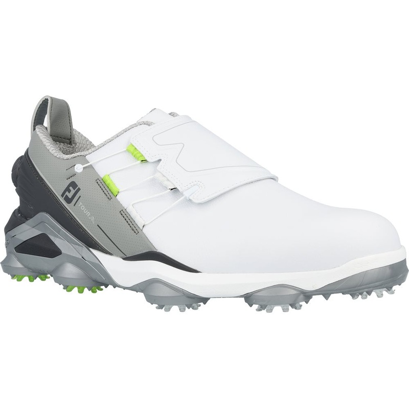 Tour Alpha BOA Golf Shoes|White/Gray/Charcoal|15