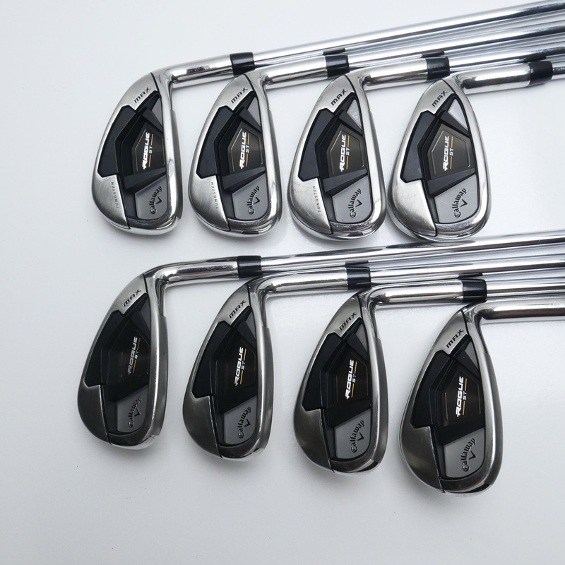 Used Callaway Rogue ST MAX Iron Set / 5 – PW + AW + GW / Regular Flex