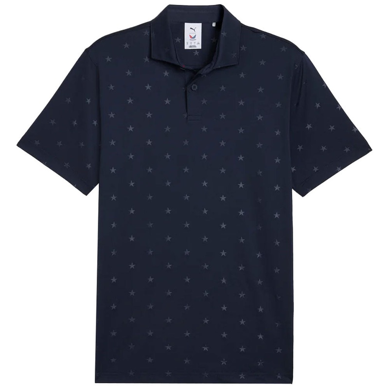 Volition Force Polo|Deep Navy|Black Stars Puma Black|Small|Medium|Large|X-Large|XX-Large|XXX-Large