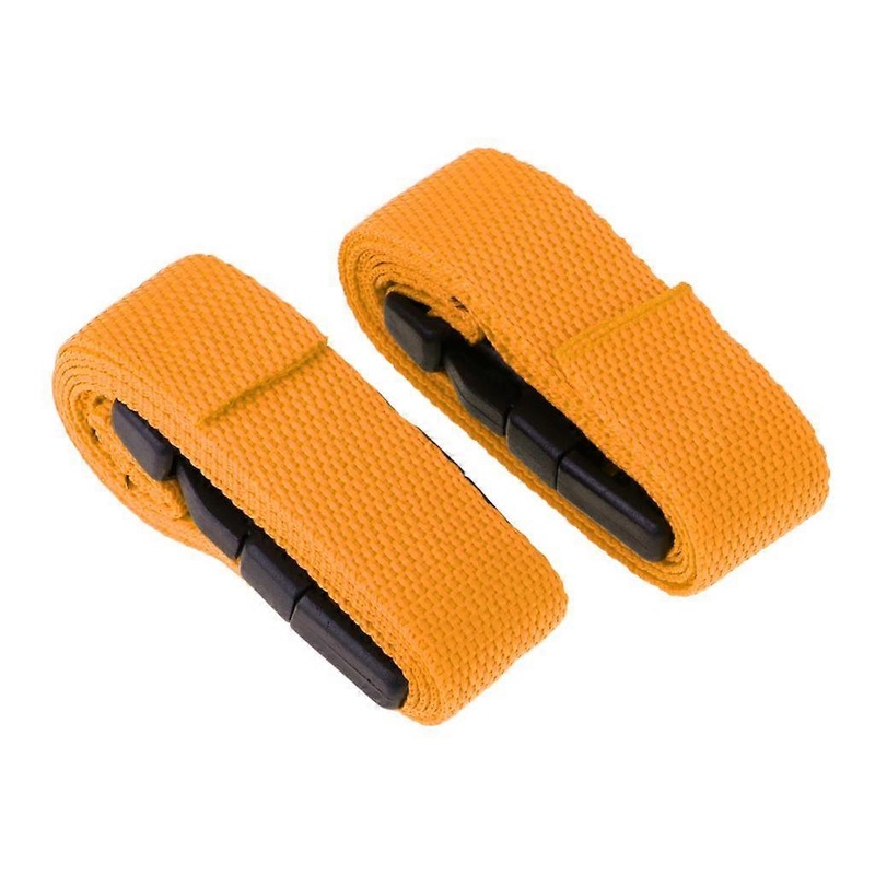 1 Pair 1m 25mm Golf Trolley Webbing Straps with Quick Release Buckle yellow