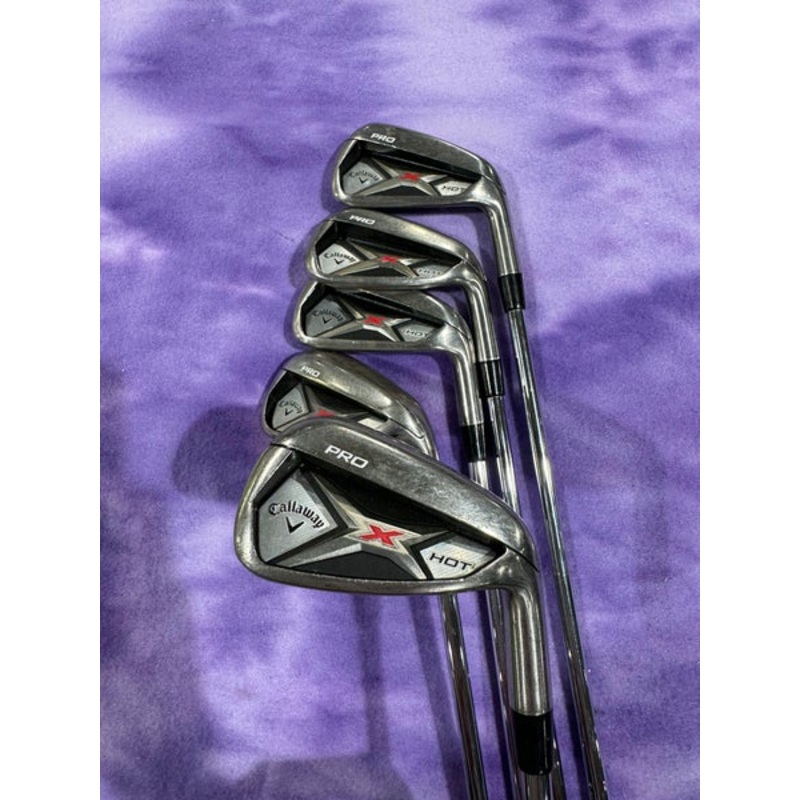 Men’s Callaway X Hot Pro Iron Set Right Handed Regular Flex Steel Shaft (Used)