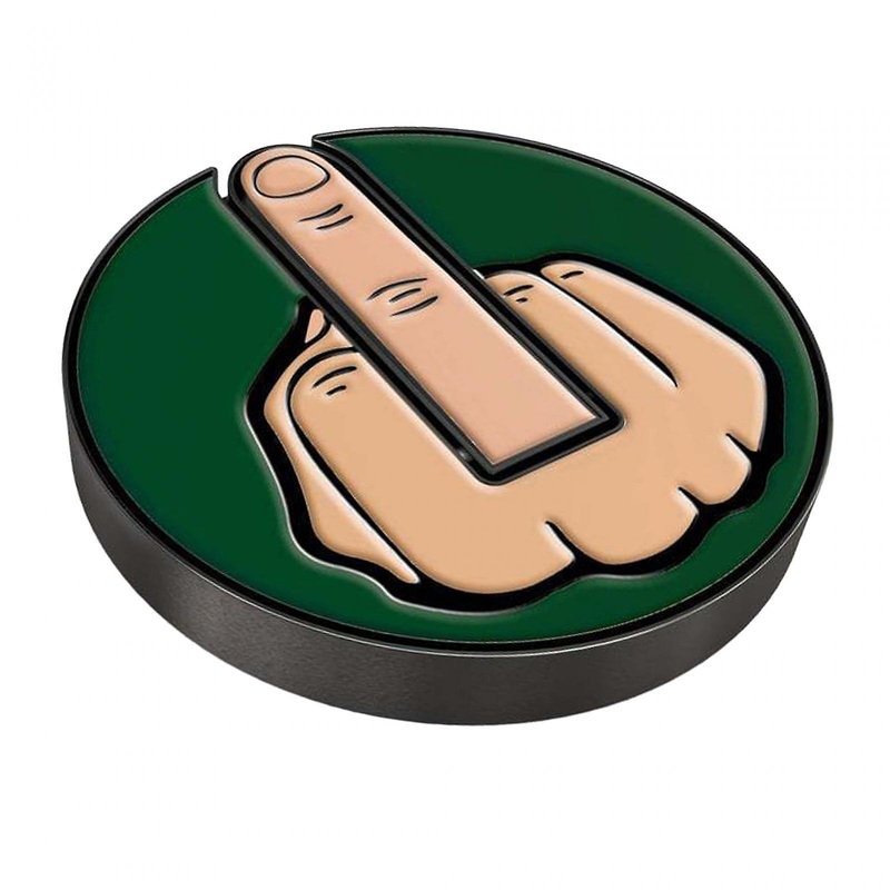 Middle Finger Theme Golf Ball Marker Men Women Iron Bright Colors Golf Accessories Ball Mark