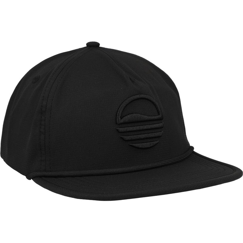 Sundaze Crushable Rope Hat|Black|Yellow|One Size Fits Most