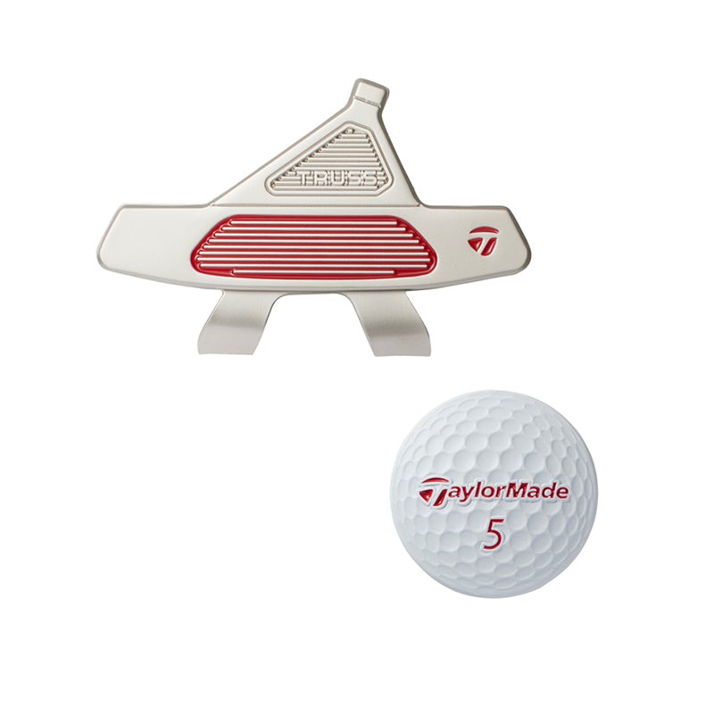 TAYLORMADE Truss Putter Cap Ball Marker (Red)