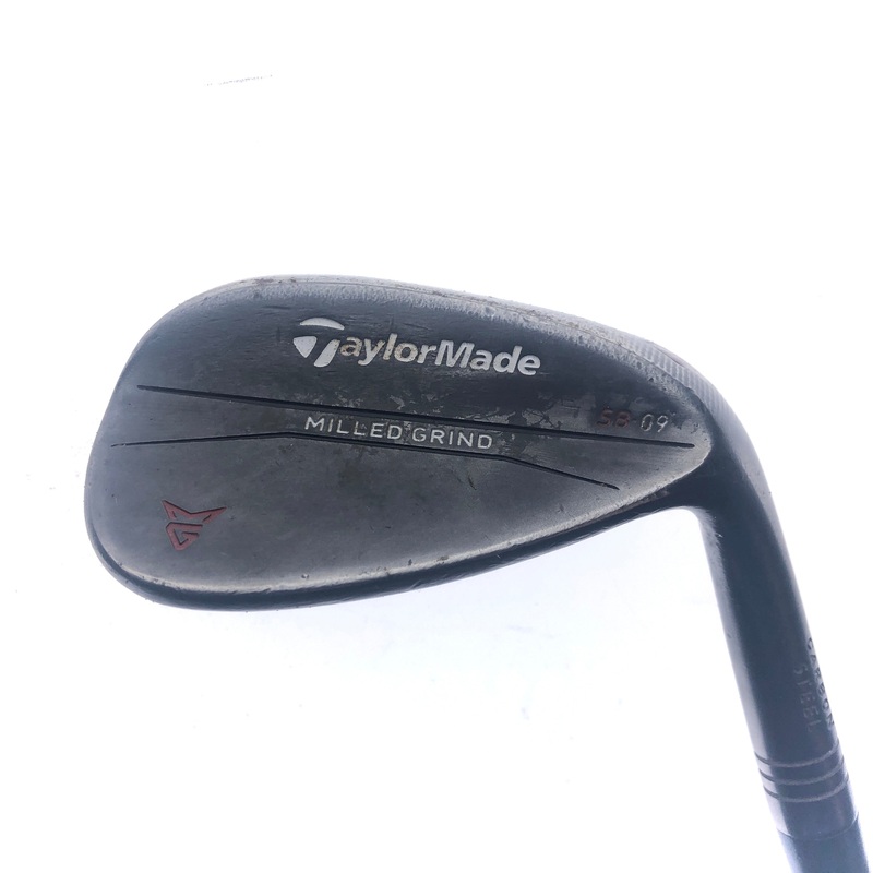 Used TaylorMade Milled Grind Black Gap Wedge / 52.0 Degrees / Wedge Flex