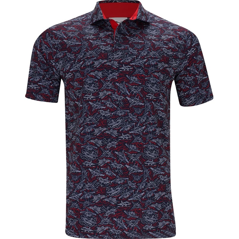 x Volition Jet Lines Polo|Deep Navy|White Glow|Medium|Large|X-Large|XX-Large
