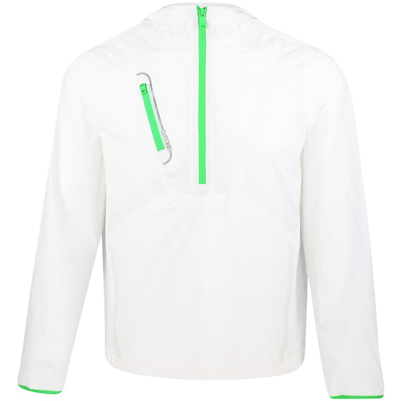 Crinkle Hooded Quarter Zip|Snow|Medium|Large|X-Large|XX-Large|Small