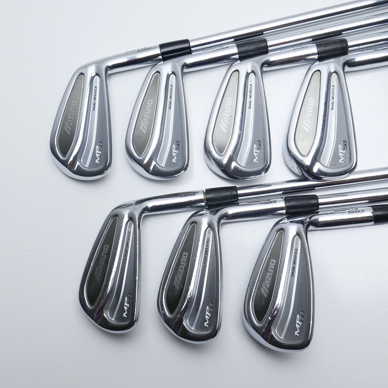 Used Mizuno MP-58 Iron Set / 3 – 9 IRON / Stiff Flex