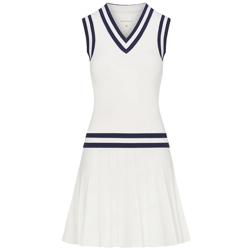 Alexis Dress|White Solid White Legacy Navy|Blue Solid Porcelain Vamp|XX-Small|X-Small|Small|Medium|Large|X-Large