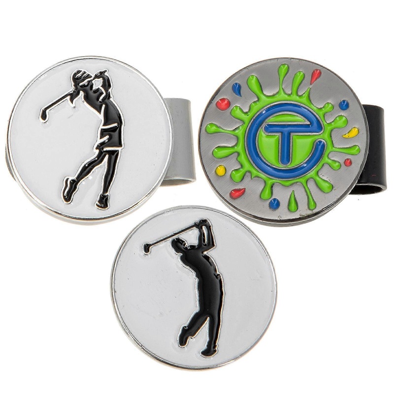 Magnetic Golf Clip 5Pcs Ball Markers for Golfing Sports Activities with Zinc Alloy