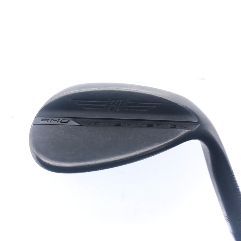 Used Titleist Vokey SM8 Jet Black Lob Wedge / 58.0 Degrees / Wedge Flex