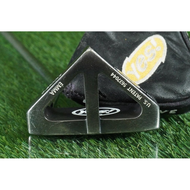 YES! EMMA C-GROOVE MALLET PUTTER 32 STEEL SHAFT RH WITH HEADCOVER ~ L@@K!!