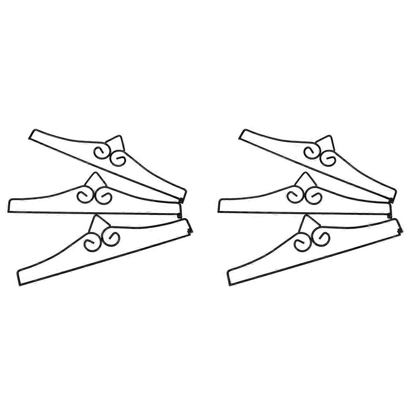 6Pcs Garden Flag Wall Hanger Powder Coated Iron Banner Holder Bracket for Flags Calendar Towels Deco