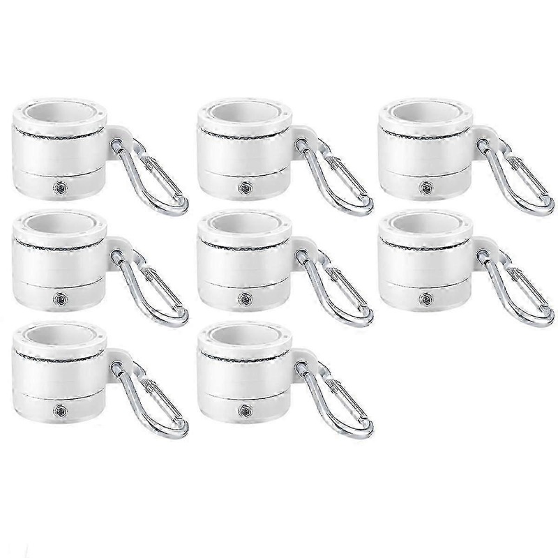 8Pcs Plastic Flag Pole Rings with Bearings 360 Degree Rotating Anti Wrap Flag Mounting Ring for 0.76-1.0In Flag Pole,B hwy