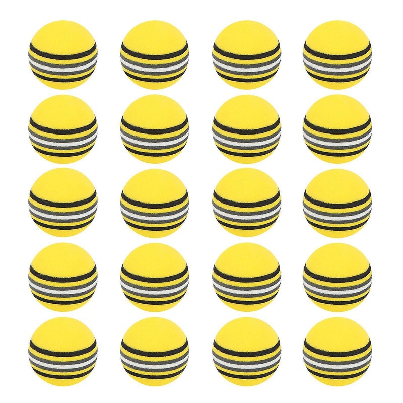 Colored Golf Ball 25Pcs 42mm EVA Round Indoor Training Aid Practice Ball For Golf Players