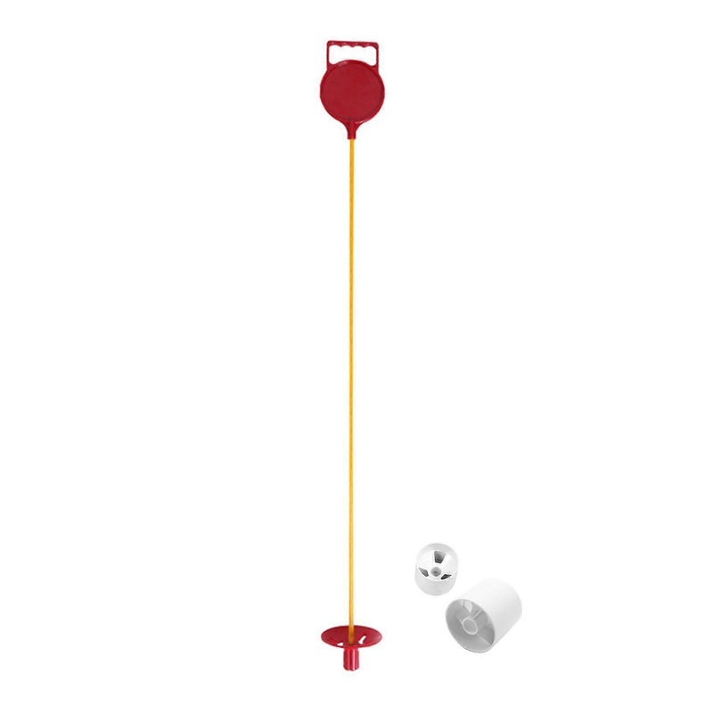 Golf Flagstick and Cup Putting Green Flag Stick for Garden Training Practice Red